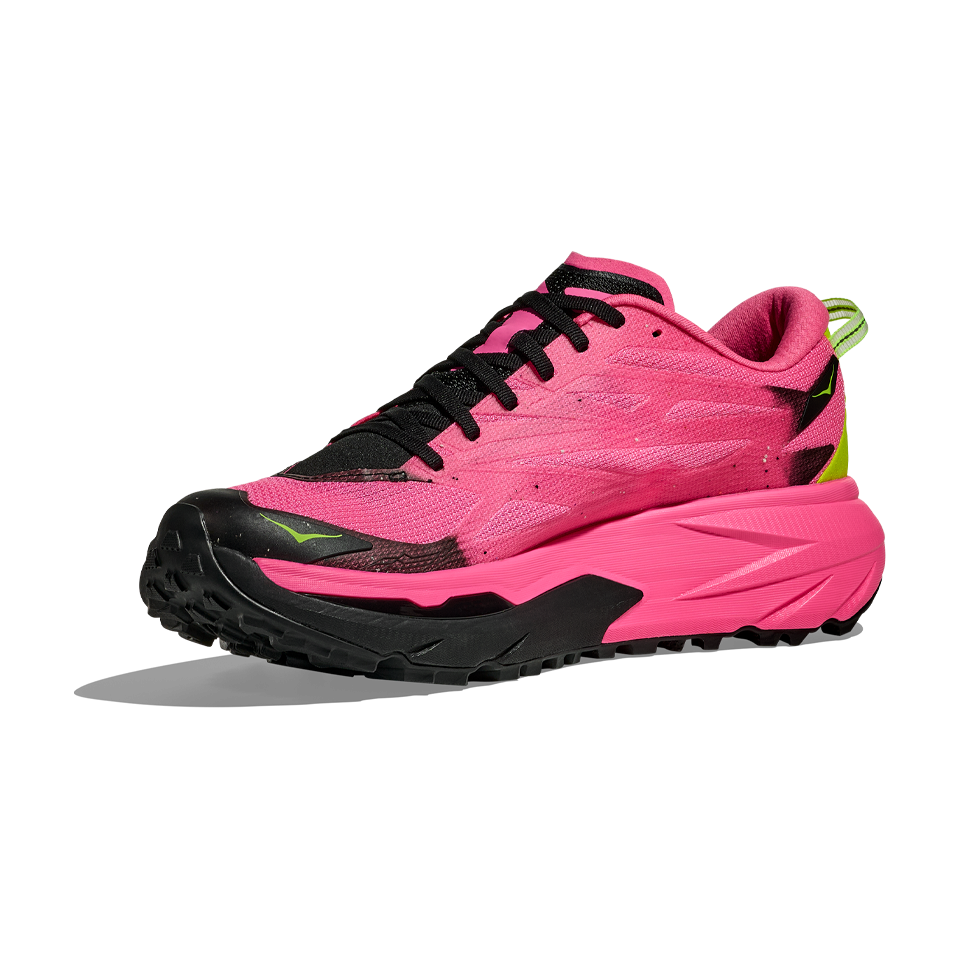 HOKA Womens Mafate 5 Neon Rose/Black
