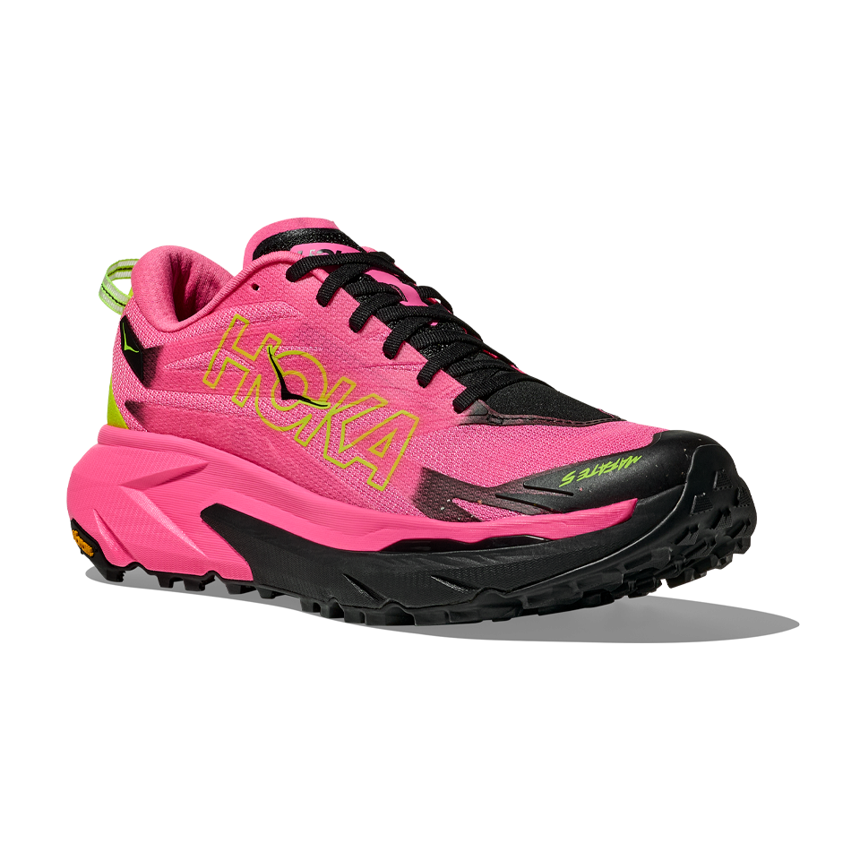 HOKA Womens Mafate 5 Neon Rose/Black