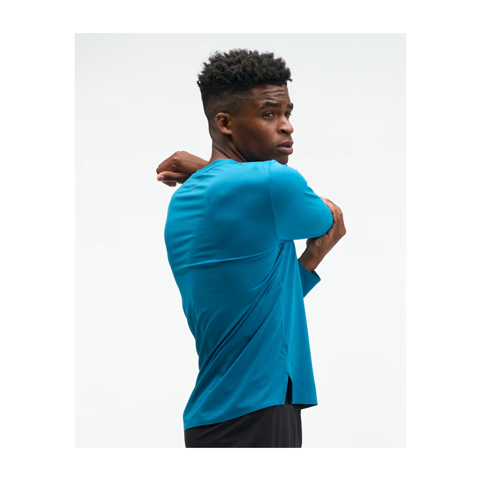 HOKA Men's EveryRun Long Sleeve Night Glow Blue