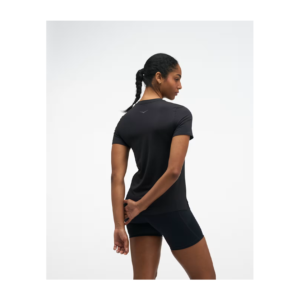 HOKA Women's EveryRun Short Sleeve Black