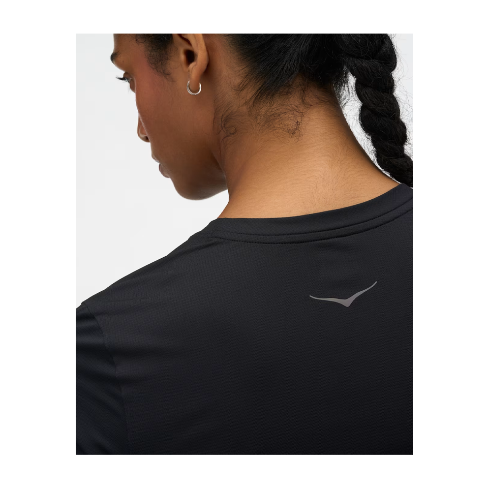 HOKA Women's EveryRun Short Sleeve Black