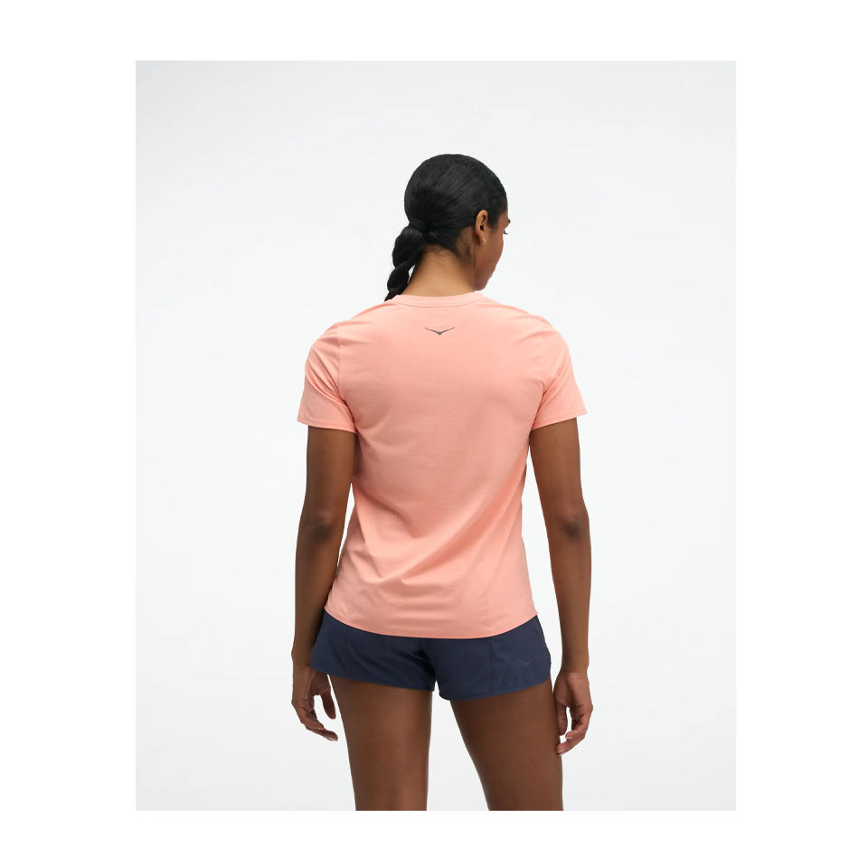 HOKA Women's EveryRun Short Sleeve Sunstone