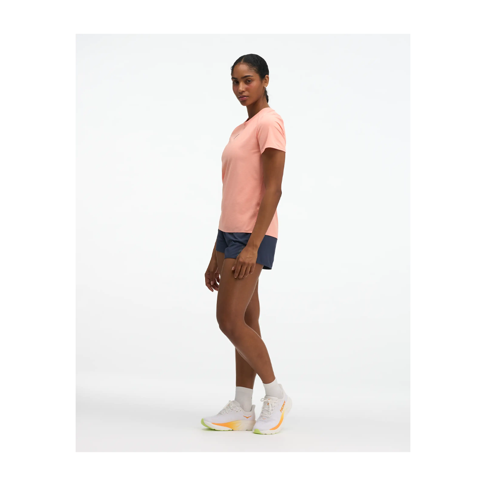 HOKA Women's EveryRun Short Sleeve Sunstone