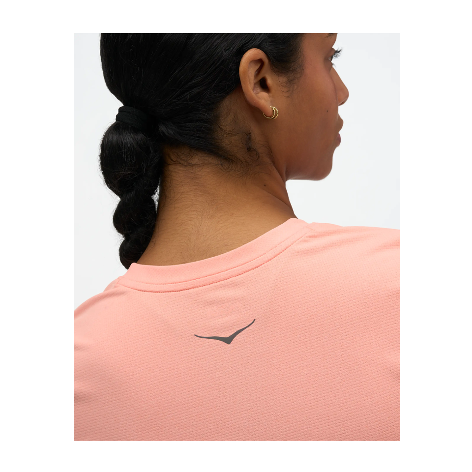 HOKA Women's EveryRun Short Sleeve Sunstone