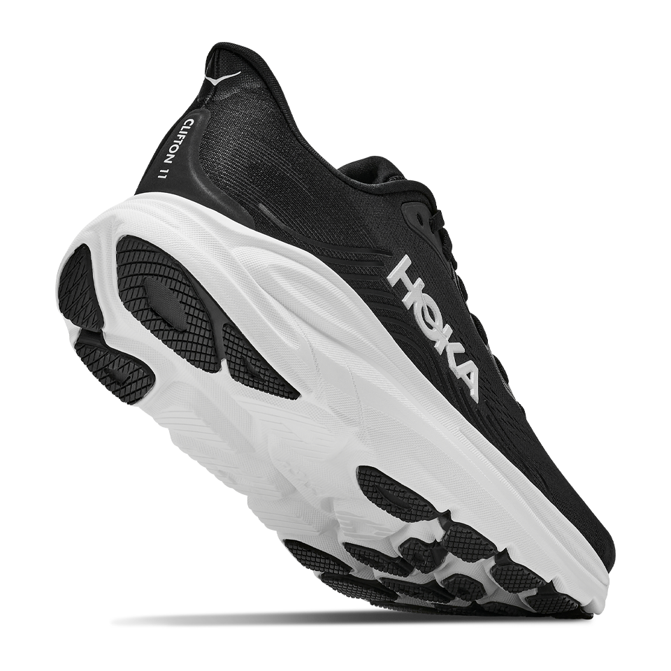 HOKA Women's Clifton 11 Wide Black/White