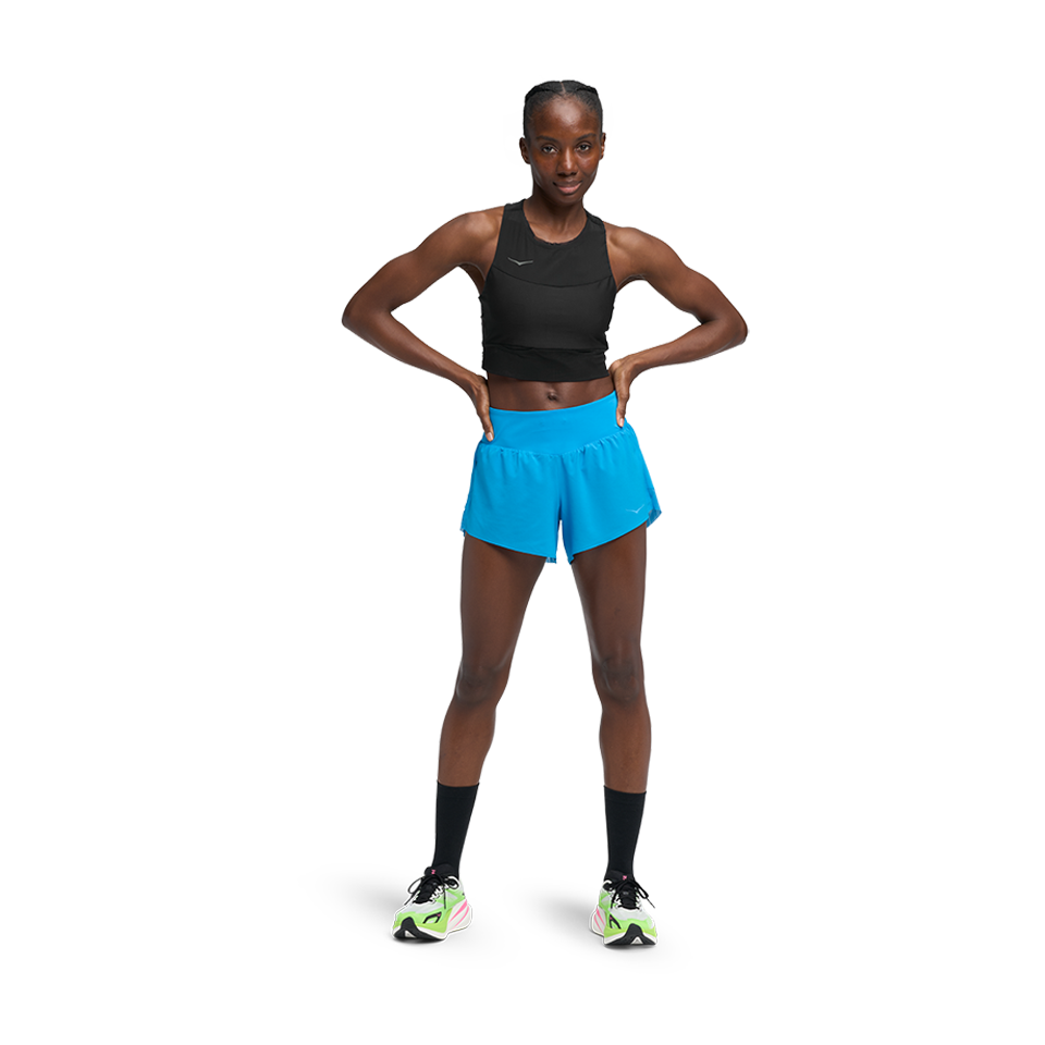 HOKA Women's Glide 4'' Short Hoka Blue