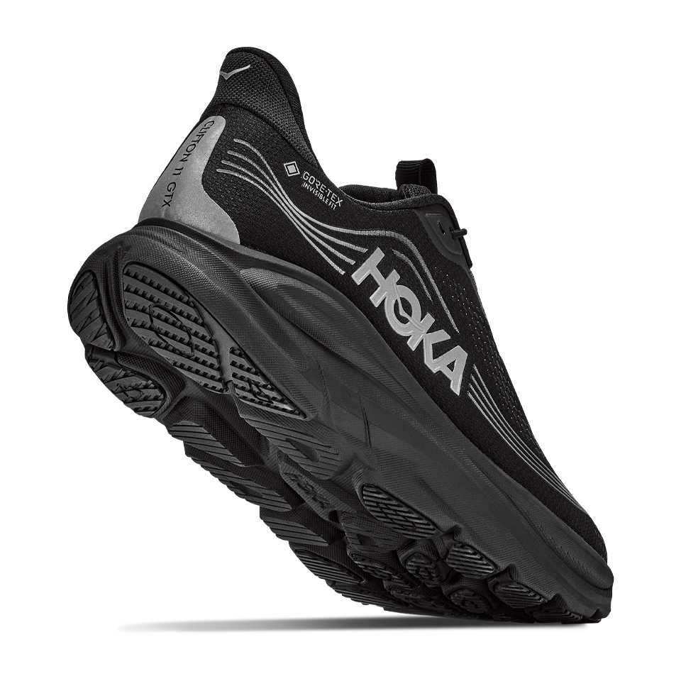 HOKA Men's Clifton 11 GTX Wide Black/Black