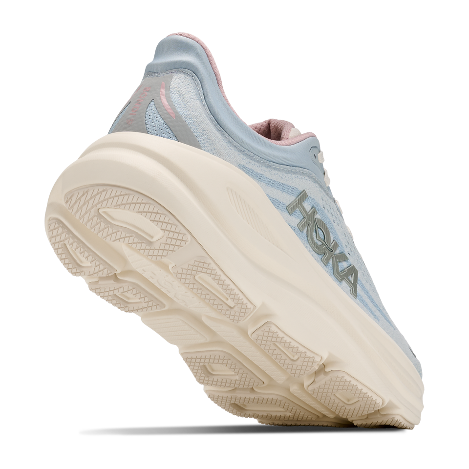 HOKA Women's Bondi 9 GLM Alabaster/Mineral Blue