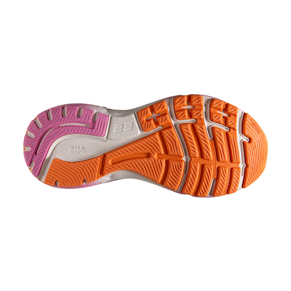 Brooks Women's Adrenaline GTS 23 B Width Sand/Sunset/Fuchsia