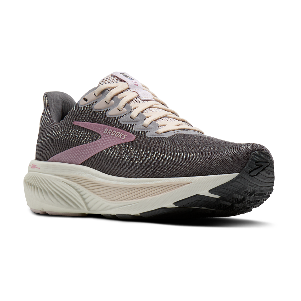 Brooks Women's Ghost 17 B Width Poppy Seed/Pink/Bluewash