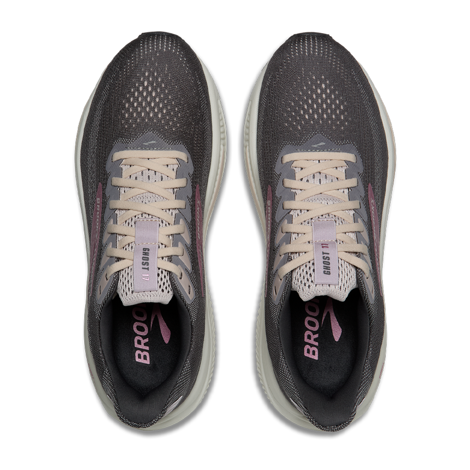 Brooks Women's Ghost 17 B Width Poppy Seed/Pink/Bluewash