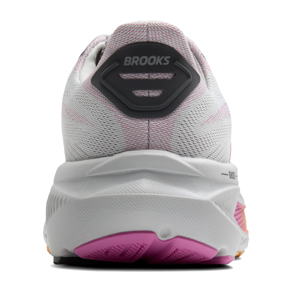 Brooks Women's Ghost 17 B Width Oyster/Apricot/Pink