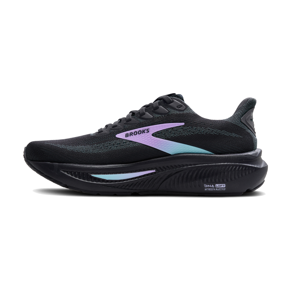 Brooks Women's Ghost 17 D Width Grey/Clearwater/Purple