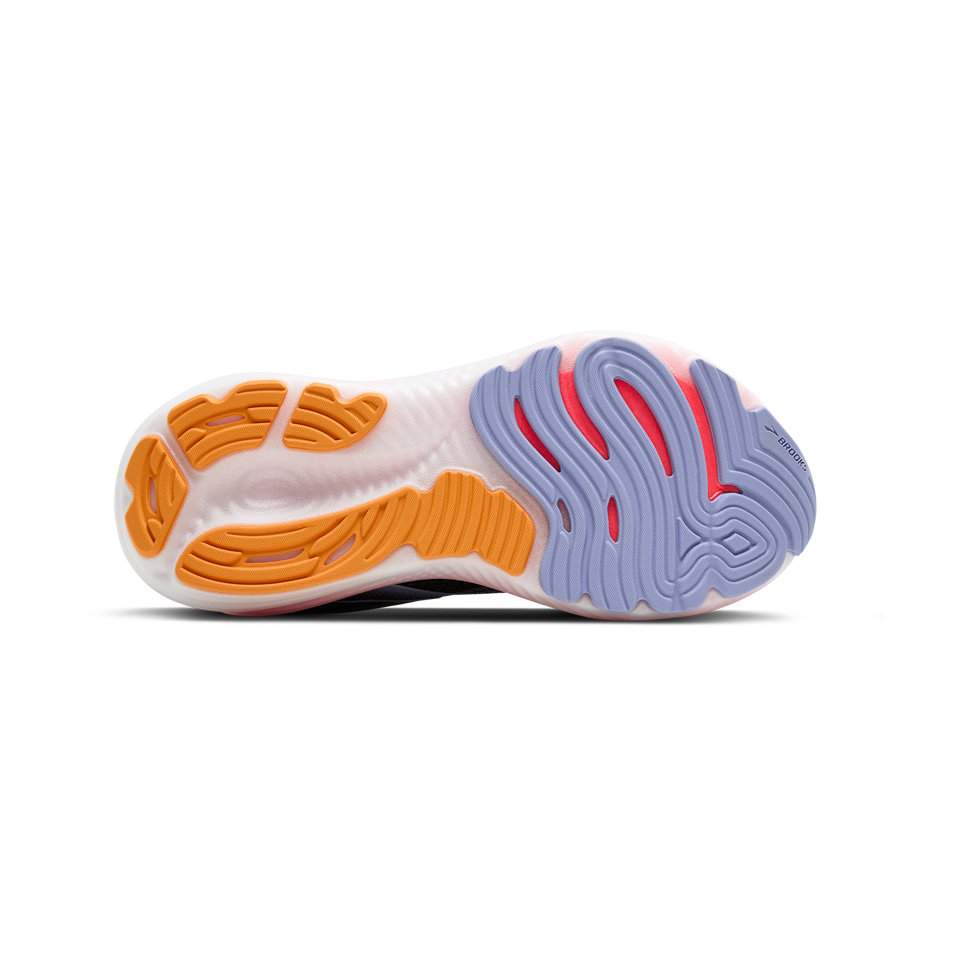 Brooks Women's Glycerin 22 B Width Black/Blue Heron/Orange