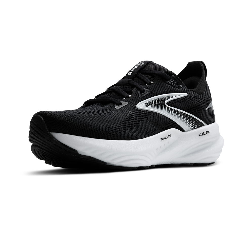 Brooks Women's Glycerin 22 D Width Black/Grey/White