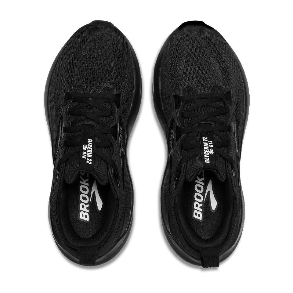 Brooks Women's Glycerin GTS 22 D Width Black/Black/Ebony