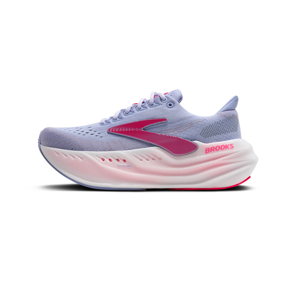 Brooks Women's Glycerin Max Blue Heron/Diva Pink/White