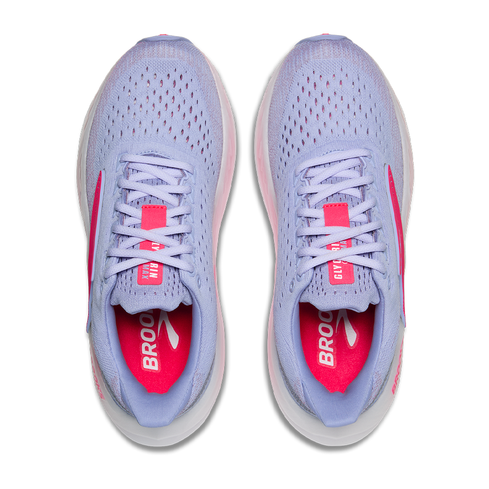 Brooks Women's Glycerin Max Blue Heron/Diva Pink/White