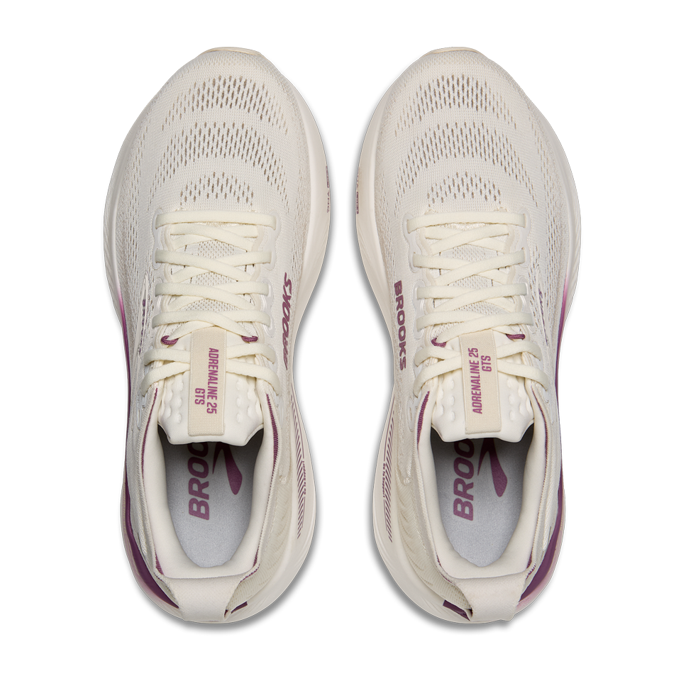 Brooks Women's Adrenaline GTS 25 B Width Coconut/Argyle