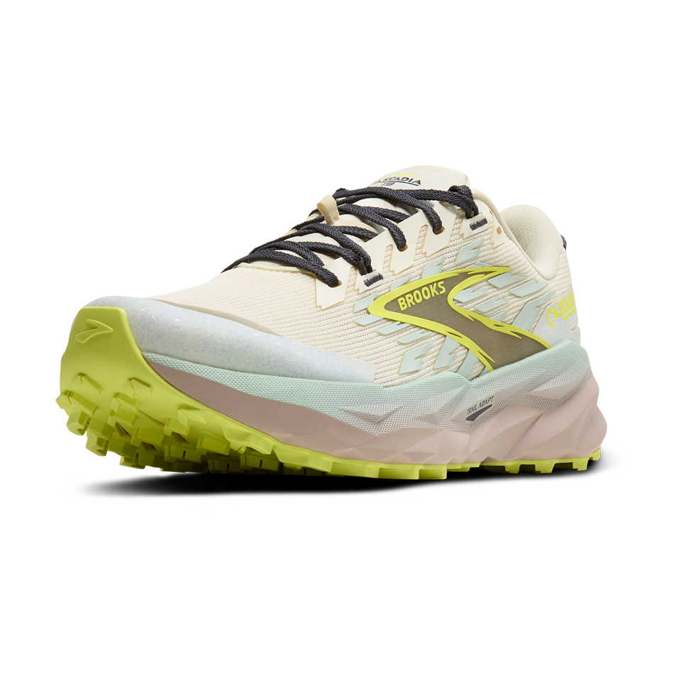 Brooks Women's Cascadia 19 Coconut/Misty Blue/Ebony