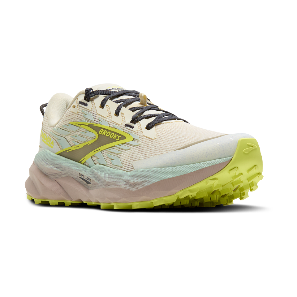 Brooks Women's Cascadia 19 Coconut/Misty Blue/Ebony