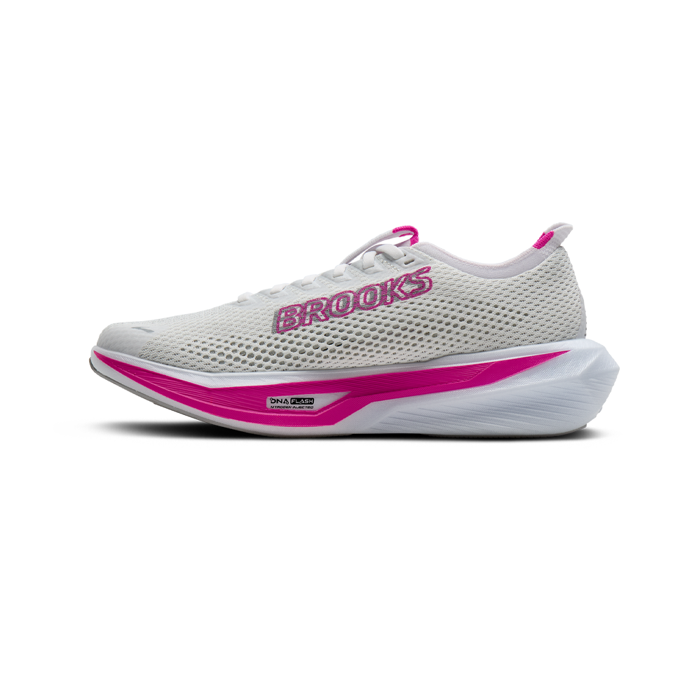 Brooks Women's Hyperion 3 White/Luminary/Cyber Pink