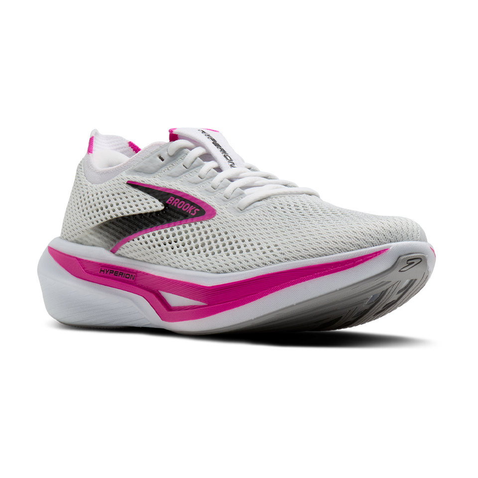 Brooks Women's Hyperion 3 White/Luminary/Cyber Pink