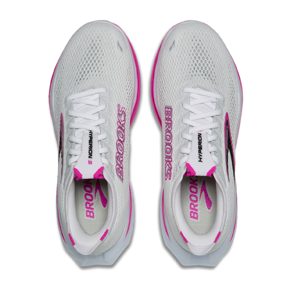 Brooks Women's Hyperion 3 White/Luminary/Cyber Pink