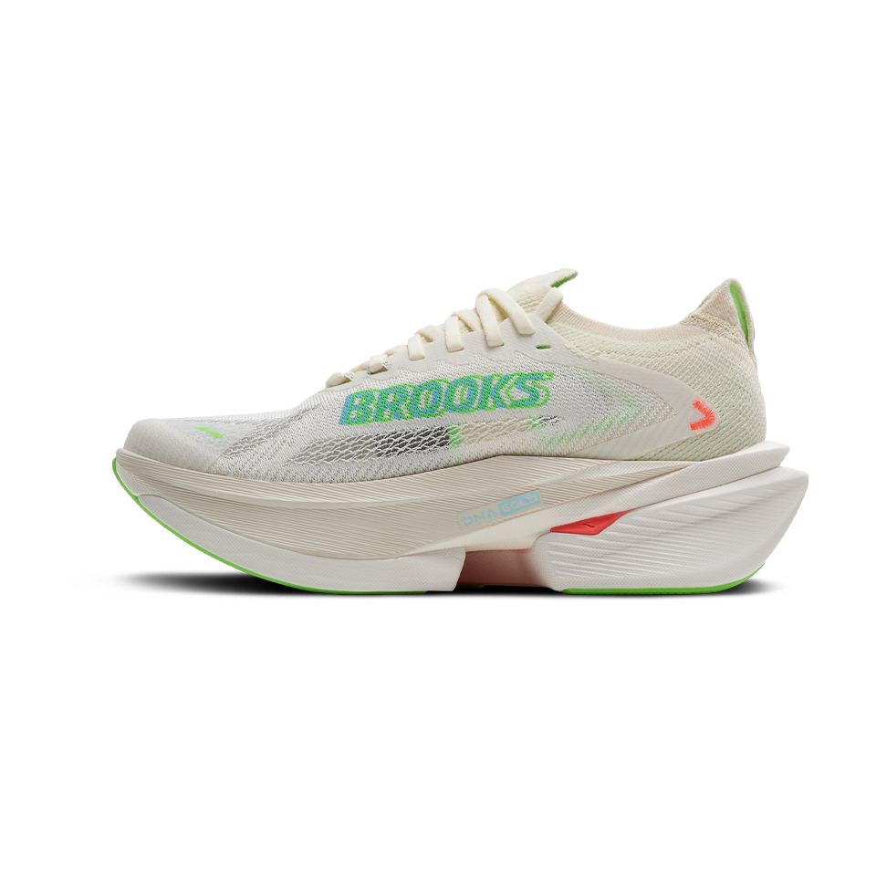 Brooks Women's Hyperion Max 3 Coconut/Green Gecko/Pink Clay