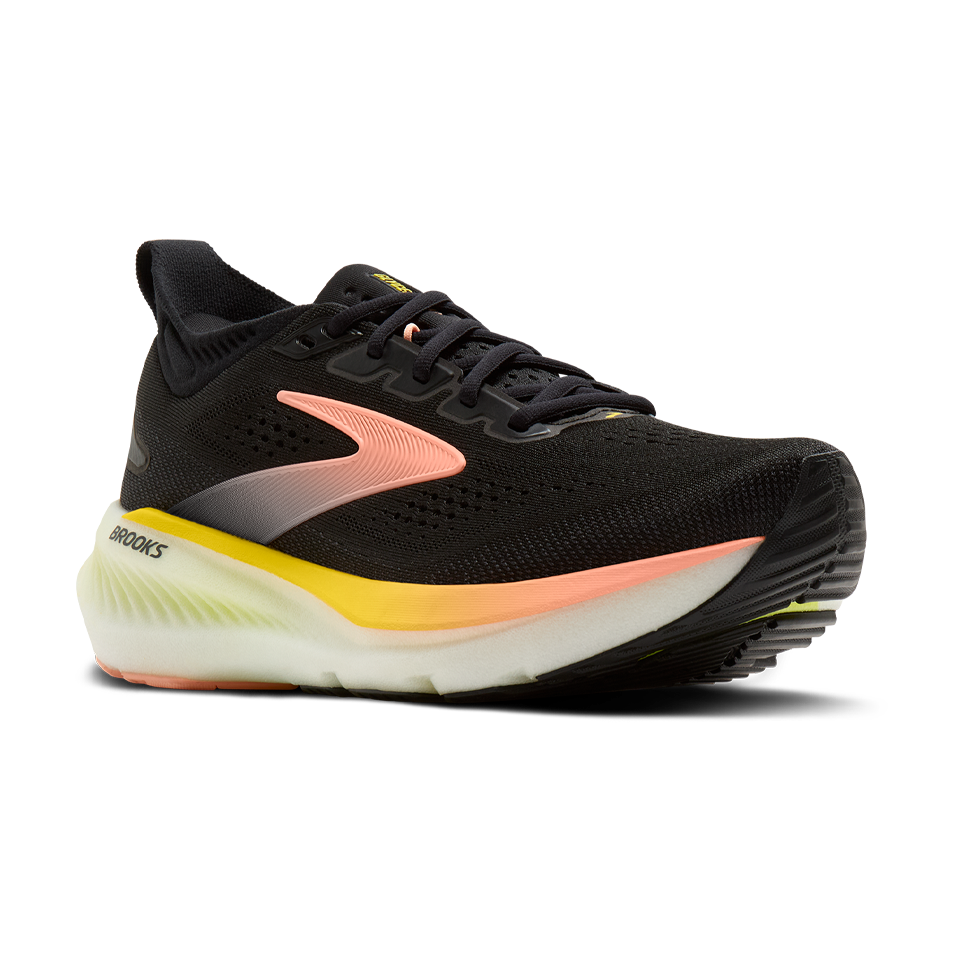 Brooks Women's Glycerin 23 B Width Black/Peach/Nightlife