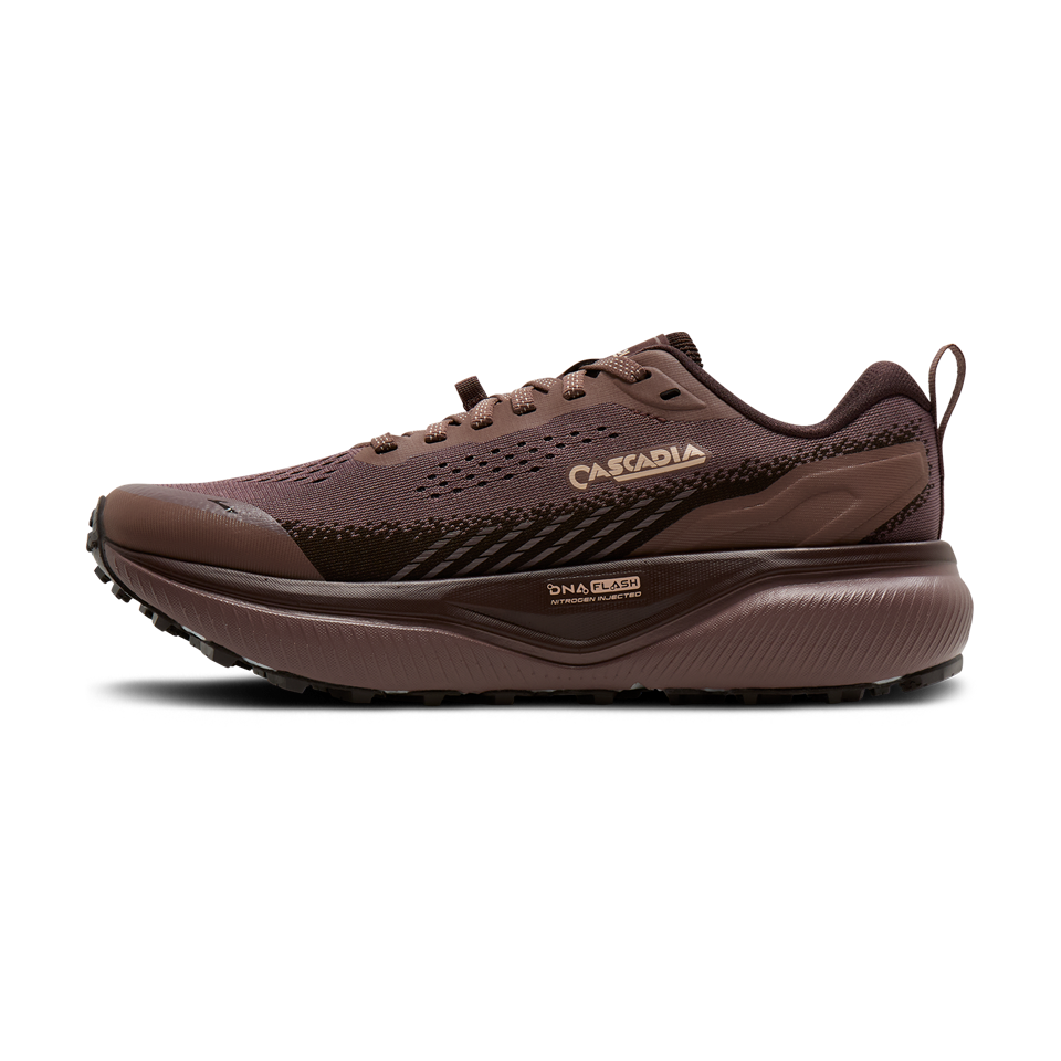 Brooks Women's Cascadia 20 Peppercorn/Coffee/Rose