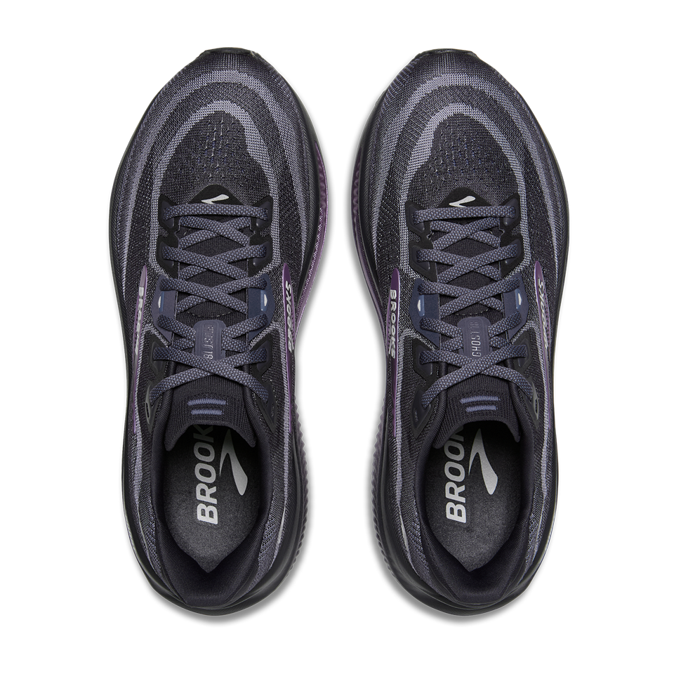 Brooks Women's Ghost 18 B Width Ebony/Folkstone/Metallic