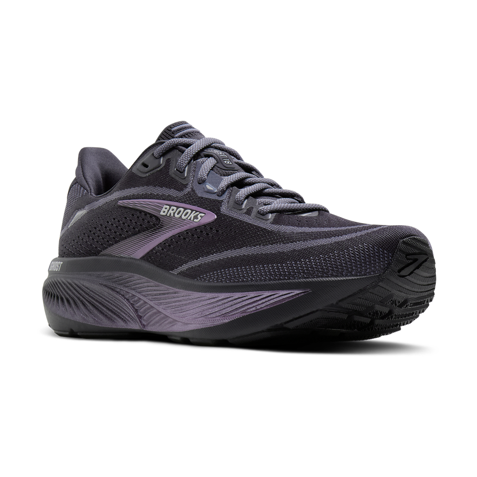 Brooks Women's Ghost 18 B Width Ebony/Folkstone/Metallic