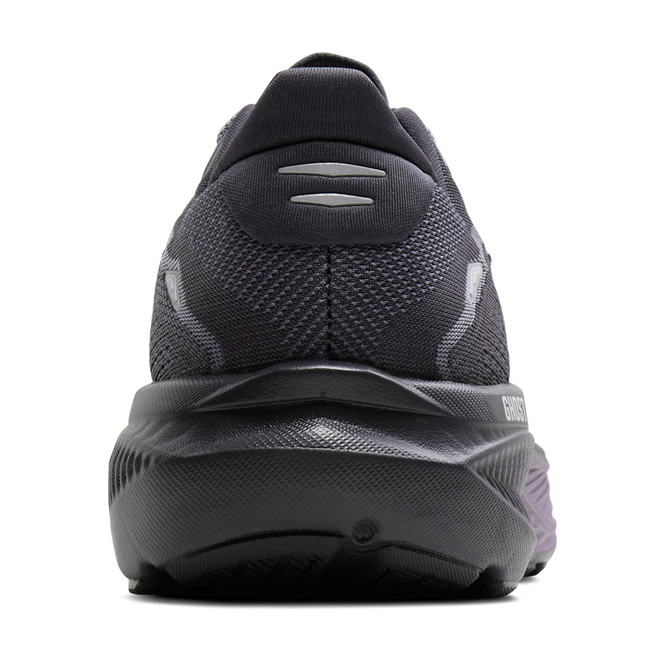 Brooks Women's Ghost 18 B Width Ebony/Folkstone/Metallic