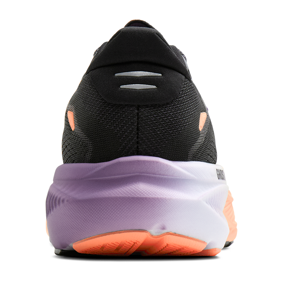 Brooks Women's Ghost 18 B Width Black/Mulled Grape/Peach
