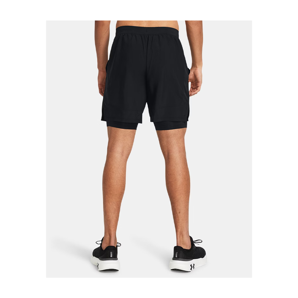 Under Armour Men's UA Launch 2-in-1 7" Shorts Black