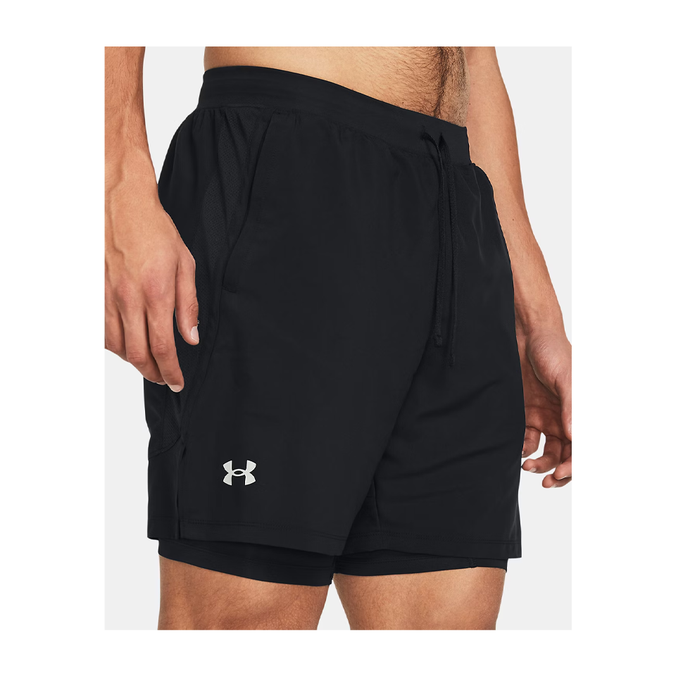 Under Armour Men's UA Launch 2-in-1 7" Shorts Black