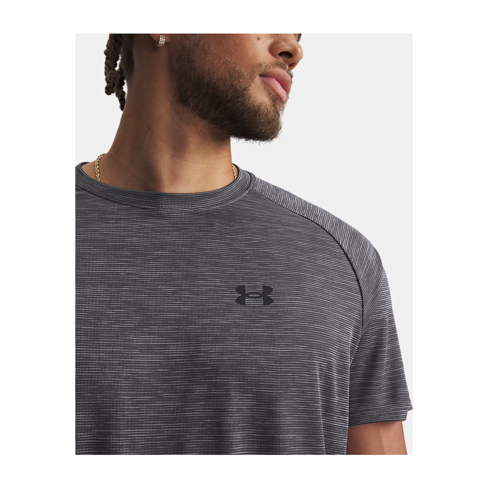 Under Armour Men's Tech Textured Short Sleeve Castlerock
