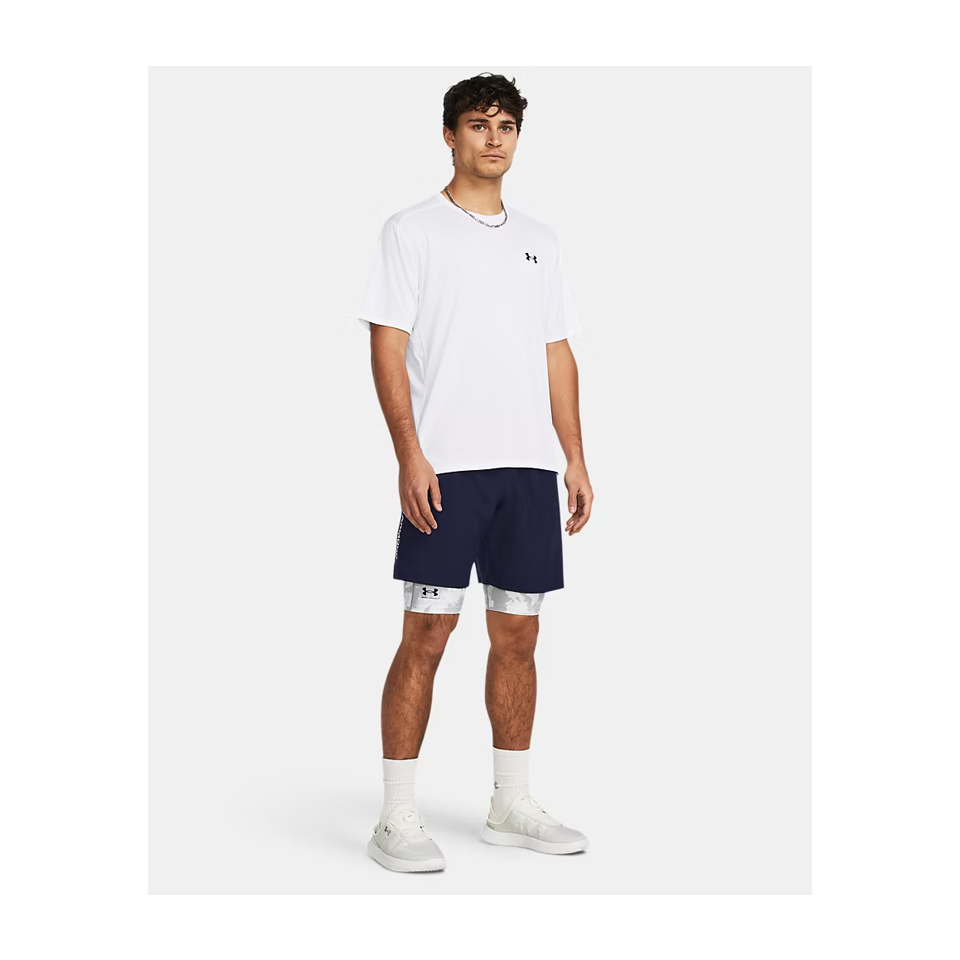 Under Armour Men's UA Tech Woven Wordmark Shorts Midnight Navy