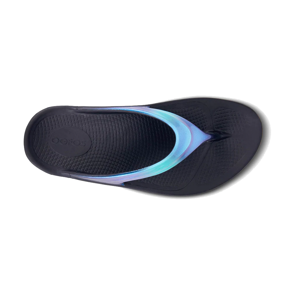 OOFOS Women's OOlala Luxe Sandal Atlantis