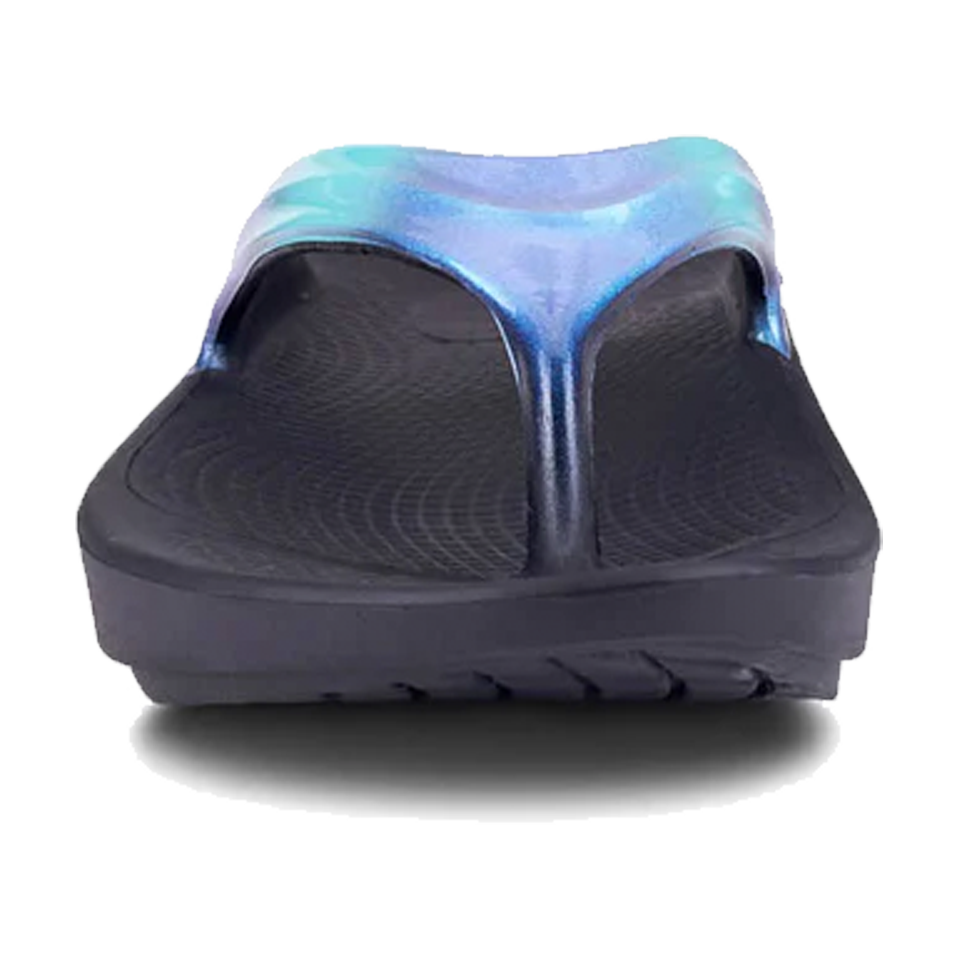 OOFOS Women's OOlala Luxe Sandal Atlantis