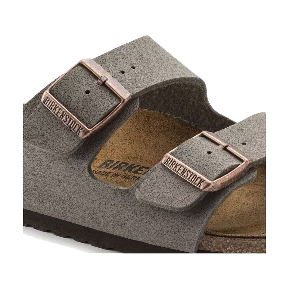 Birkenstock Arizona Birkibuc Regular Width Stone