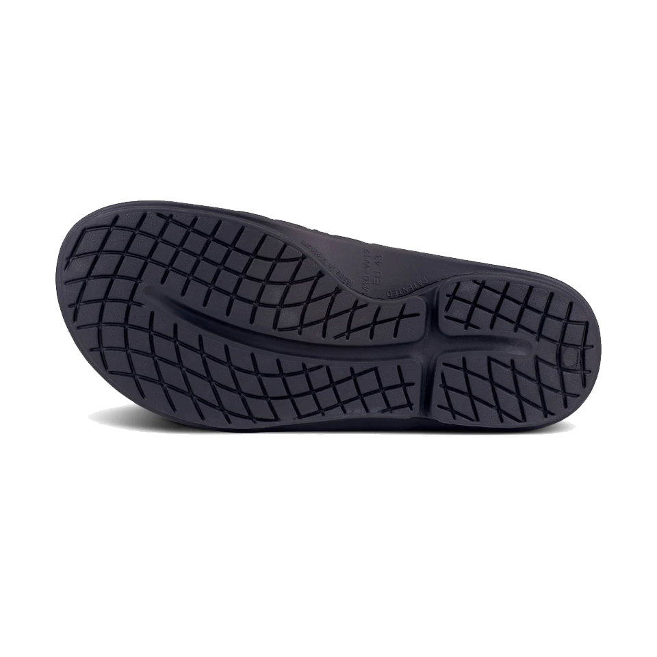 OOFOS Unisex OOahh Sport Flex Sandal Matte Black