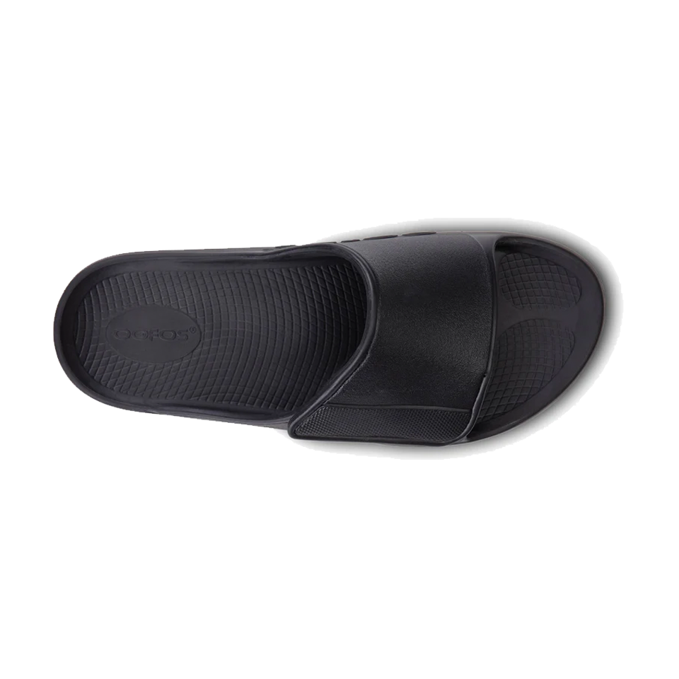 OOFOS Unisex OOahh Sport Flex Sandal Matte Black