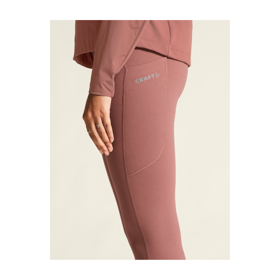 Craft Women's ADV Essence Warm Tights 3 Rose Brown