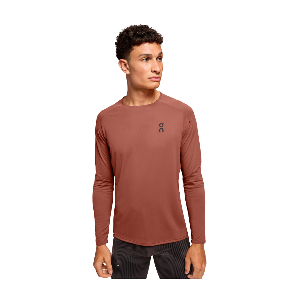 On Men's Performance Long-T Auburn/Ruby