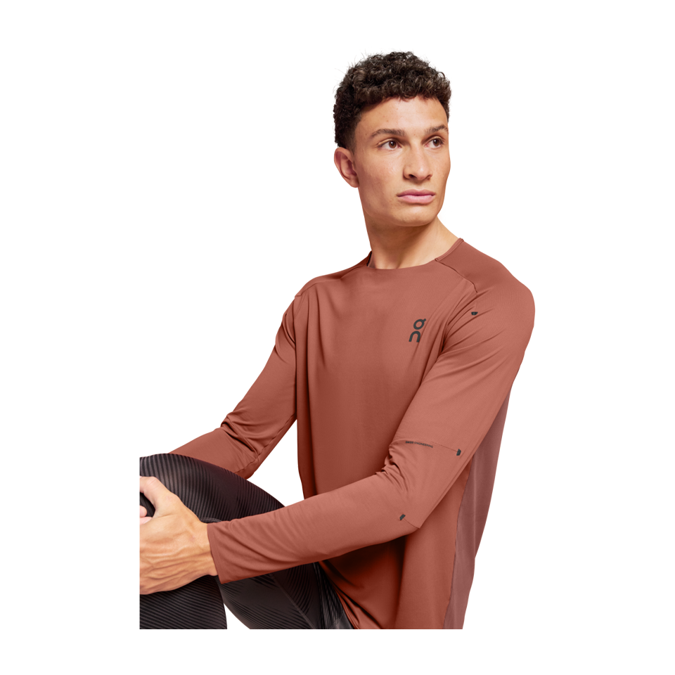 On Men's Performance Long-T Auburn/Ruby