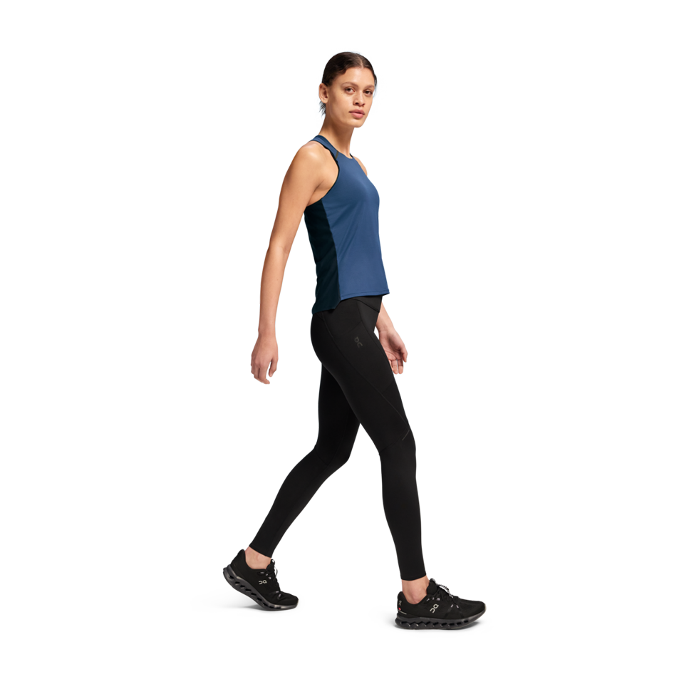 On Women's Performance Tank Denim/Navy