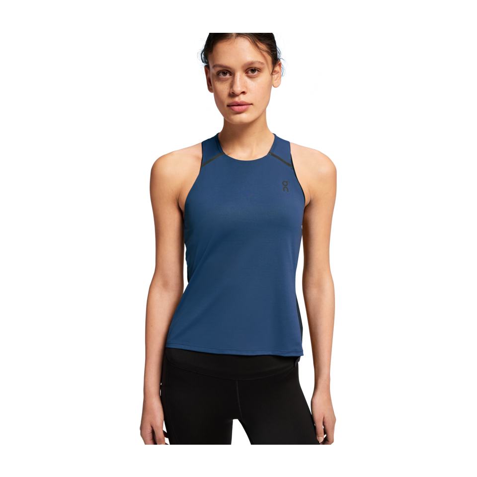 On Women's Performance Tank Denim/Navy