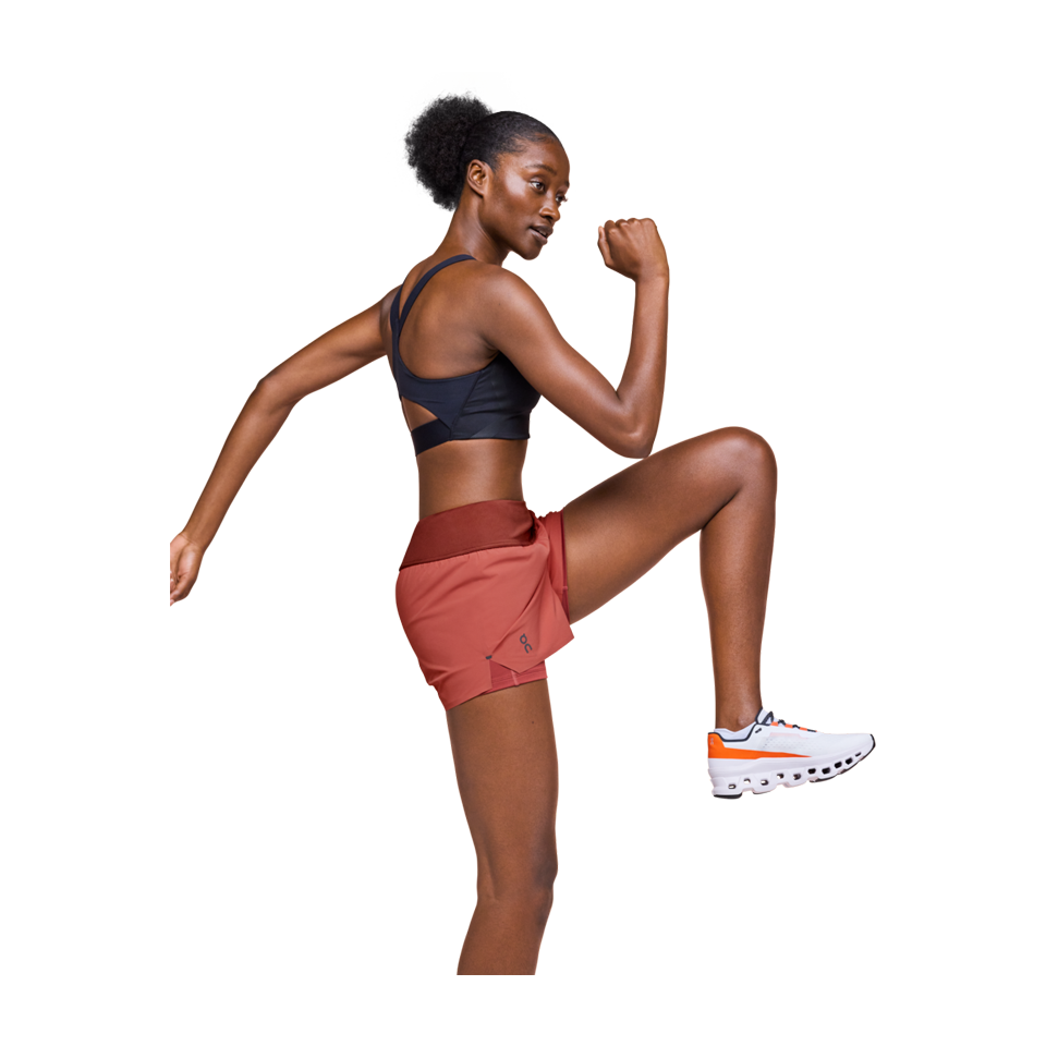 On Women's Running Shorts Auburn/Ruby